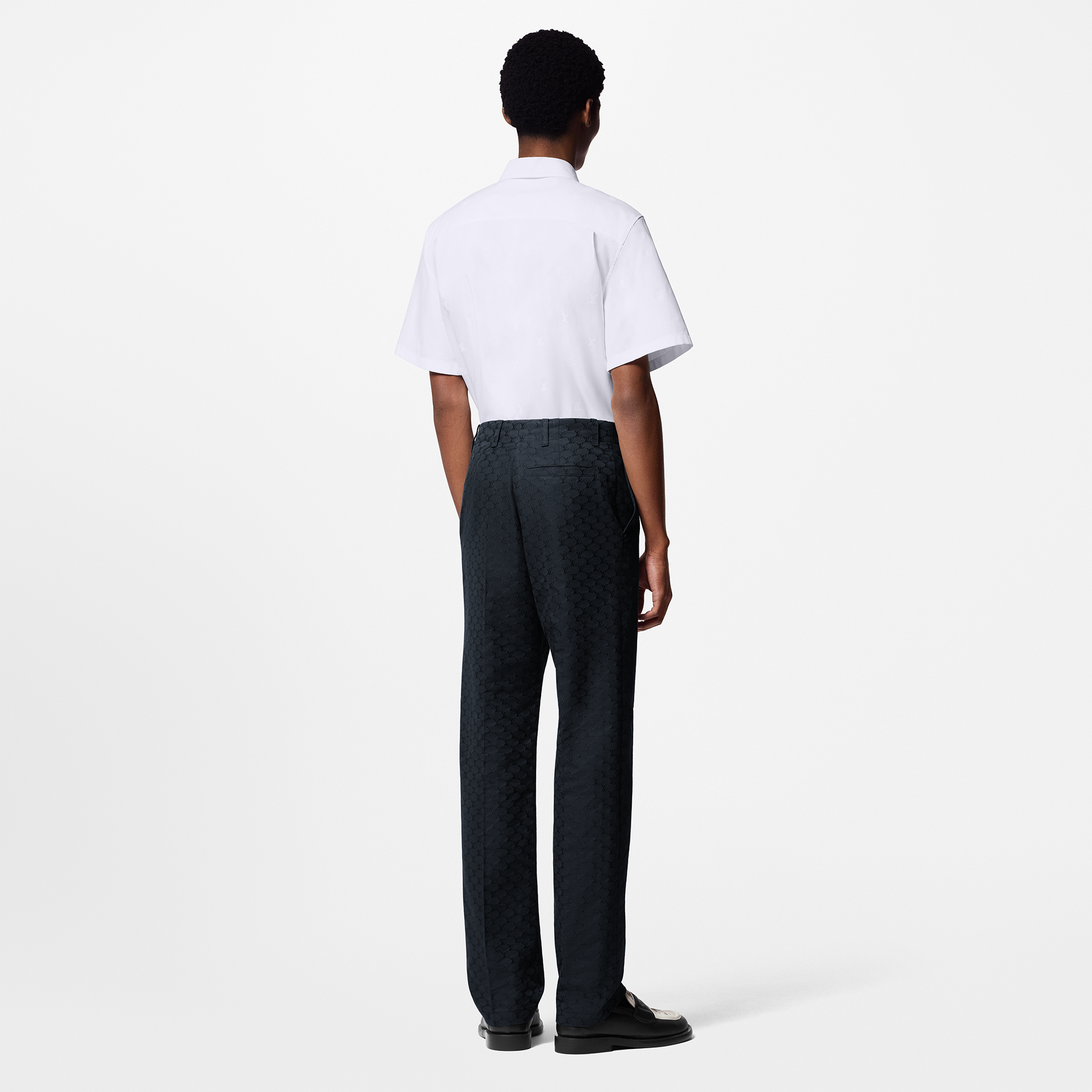 Pantalón clásico en mezcla de seda y algodón  Hombre Prêt-à-Porter Pantalones | LOUIS VUITTON (Zoom de producto)